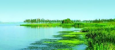 碧水藍(lán)天共一色，爭(zhēng)光為美麗中國(guó)繪出新畫卷